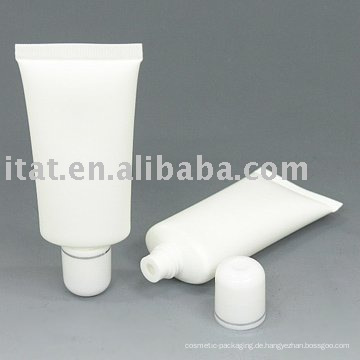 Kundenspezifische Oval geformte Laminated Plastic Tube White Black Tube